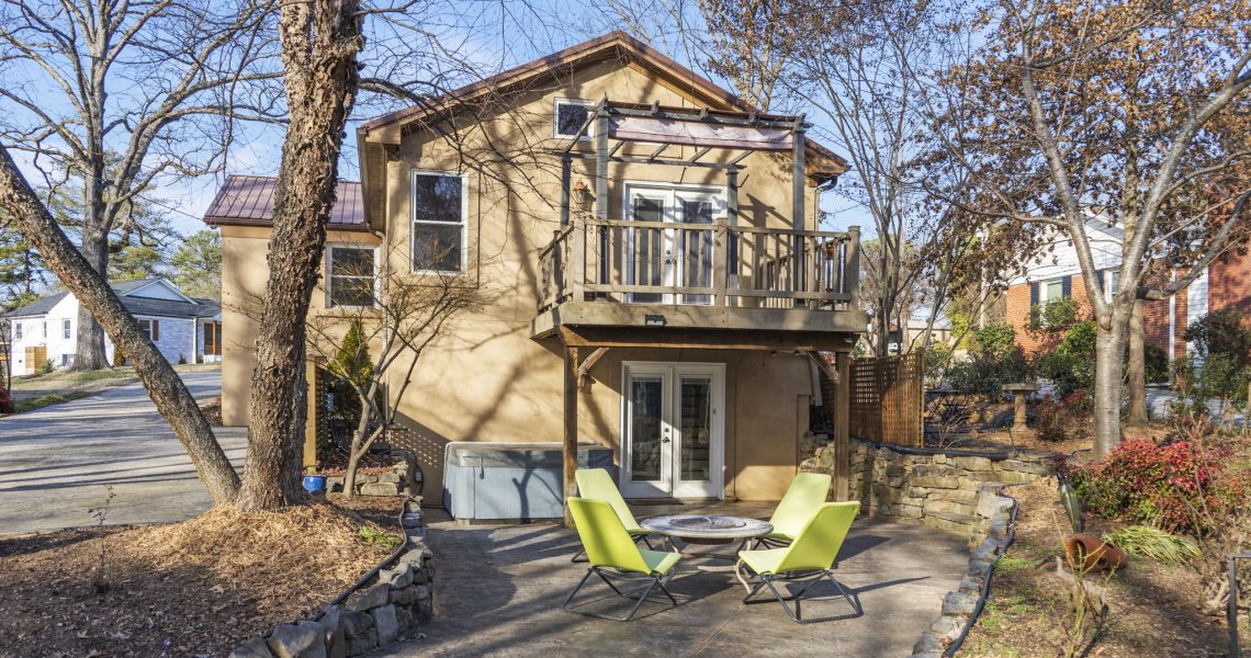 Large back patio